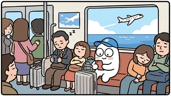 旅行密度向上、疲労度低減